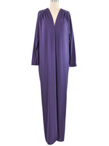 Halston IV Plum Jersey Caftan