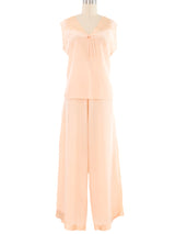 Blush Silk Lounge Set Suit arcadeshops.com