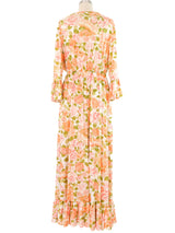 Rose and Peony Print Jersey Lounge Ensemble