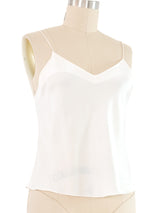 White Silk Satin Cami Top arcadeshops.com