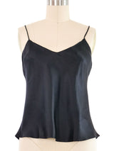 Black Silk Satin Cami Top arcadeshops.com