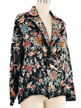 1940s Embroidered Chinoiserie Silk Jacket Jacket arcadeshops.com