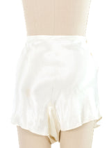 Monogrammed Satin Tap Shorts