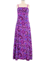 1960s Ultraviolet Paisley Dress Dress arcadeshops.com