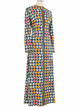 1970s Dot Print Caftan