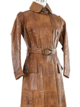 1970s Gucci Dionysus Lizard Leather Trench