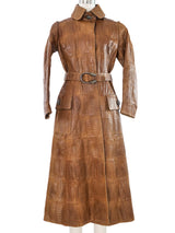 1970s Gucci Dionysus Lizard Leather Trench