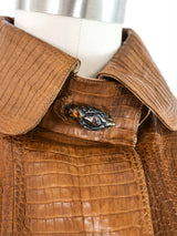 1970s Gucci Dionysus Lizard Leather Trench