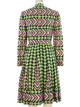 Graphic Floral Shirt Dress Dress arcadeshops.com