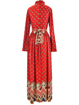 1970s Victor Costa Rust Jersey Dress Dress arcadeshops.com