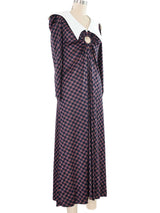 1970s Keyhole Plaid Maxi Dress Dress arcadeshops.com