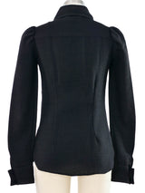 Biba Crepe Button Front Blouse Top arcadeshops.com