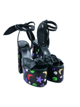 Yves Saint Laurent Paige Sequin Platform Sandal, 37 Accessory arcadeshops.com