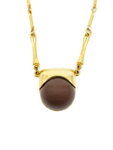 Pierre Cardin Modernist Goldtone Necklace Jewelry arcadeshops.com