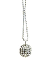 Crystal Disco Ball Necklace Jewelry arcadeshops.com