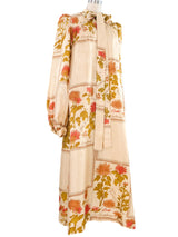 Jean Varon Deco Chrysanthemum Print Caftan