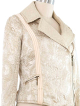 Just Cavalli Brocade Moto Jacket