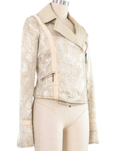 Just Cavalli Brocade Moto Jacket