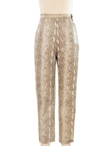 Snake Embossed Leather Ensemble