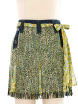 D&G Tweed and Denim Mini Skirt Bottom arcadeshops.com