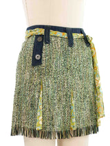 D&G Tweed and Denim Mini Skirt Bottom arcadeshops.com