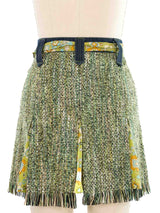 D&G Tweed and Denim Mini Skirt Bottom arcadeshops.com