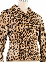 Dolce & Gabbana Printed Ponyhair Blazer Jacket arcadeshops.com