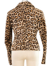 Dolce & Gabbana Printed Ponyhair Blazer Jacket arcadeshops.com