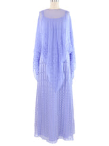 Richilene Lavender Silk Dress Ensemble