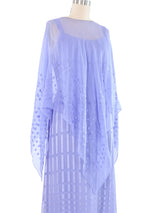 Richilene Lavender Silk Dress Ensemble