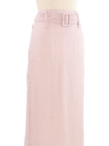Prada Blush Silk Skirt