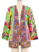 Diane Freis Embellished Printed Jacket Jacket arcadeshops.com