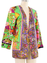 Diane Freis Embellished Printed Jacket Jacket arcadeshops.com