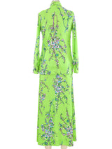 1970s Green Jersey Dress Ensemble Suit arcadeshops.com