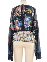 1980s Koos Van Den Akker Mixed Print Top Top arcadeshops.com