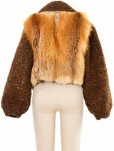 Red Fox Paneled Cardigan Jacket arcadeshops.com