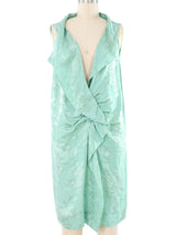 Moschino Mint Satin Twist Dress
