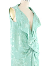 Moschino Mint Satin Twist Dress