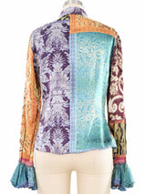 2004 Roberto Cavalli Baroque Silk Blouse