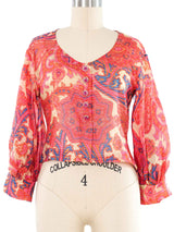 Christian Dior Paisley Top Top arcadeshops.com