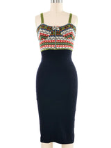 Jean Paul Gaultier Knit Bodice Slip Dress
