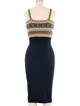 Jean Paul Gaultier Knit Bodice Slip Dress