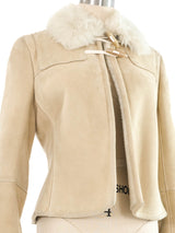Loewe Shearling Cropped Jacket
