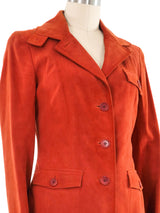 Loewe Rust Suede Jacket