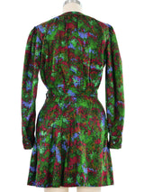 1980s Yves Saint Laurent Green Skirt Ensemble Suit arcadeshops.com