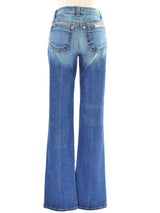 Roberto Cavalli Snake Accented Denim Bottom arcadeshops.com