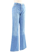 Roberto Cavalli Crystal Embellished Denim Bottom arcadeshops.com