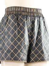 Chanel Quilt Print Leather Boxing Shorts Bottom arcadeshops.com