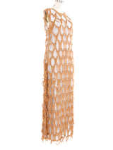 2022 Maison Margiela Deconstructed Chiffon Net Dress Bottom arcadeshops.com