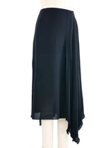 1999 Chanel Chiffon Fishtail Skirt Bottom arcadeshops.com